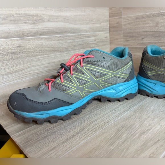 The North Face Hedgehog Hiker WP Shoe - Kids 6 Teal Pink - Picture 2 of 11